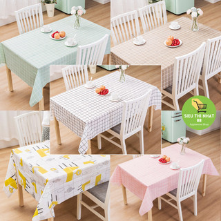 Khăn Trải Bàn Caro Tone Màu Pastel Chống Thấm Nước Dễ Lau Sạch Phông Nền Chụp Ảnh Picnic Dã Ngoại PVC 88038