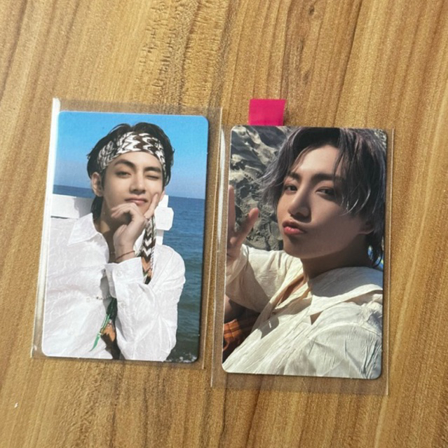 Card Jungkook Taehyung peaches biển chính hãng - Taekook butter