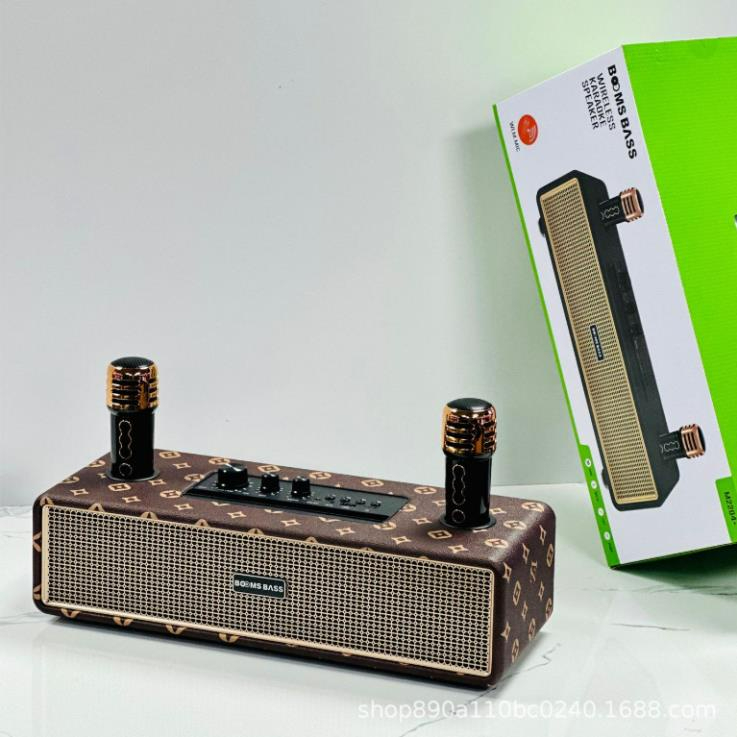 Loa Bluetooth Karaoke Booms Bass M2204 Tặng Kèm 2 Micro, Loa Không Dây Bass Căng Đét Bảo Hành Chính Hãng 12 Tháng
