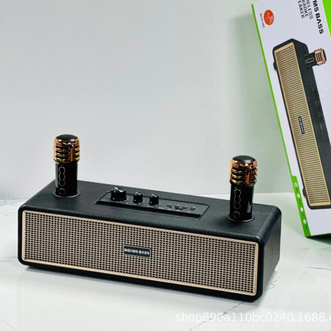 Loa Bluetooth Karaoke Booms Bass M2204 Tặng Kèm 2 Micro, Loa Không Dây Bass Căng Đét Bảo Hành Chính Hãng 12 Tháng