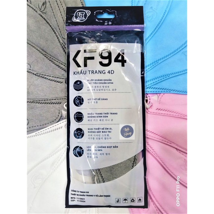 Khẩu trang KF94 Wonderful Lâm Thịnh. Bịch 10 cái