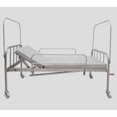 Giường y tế 1 tay quay inox có bô vệ sinh cho người bệnh, người già