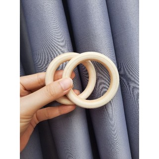 Vòng gỗ trơn làm lục lạc cho bé