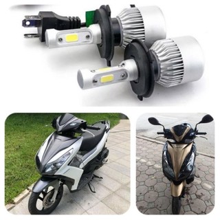 Bộ 2 bóng đèn pha led xe air blade 2013-2014-2015 độ sáng tốt