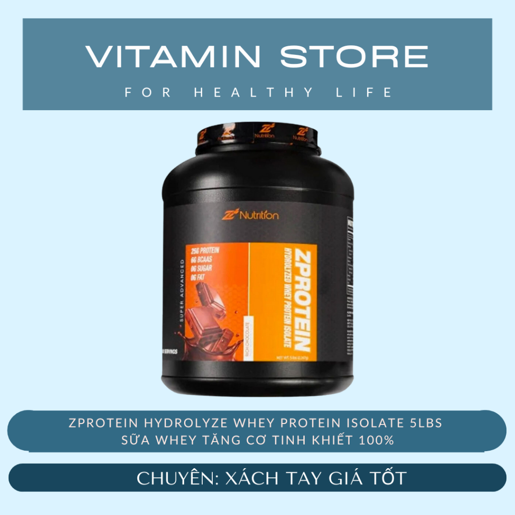 ZPROTEIN HYDROLYZE WHEY PROTEIN ISOLATE 5LBS | Sữa Whey Tăng Cơ Tinh Khiết 100%