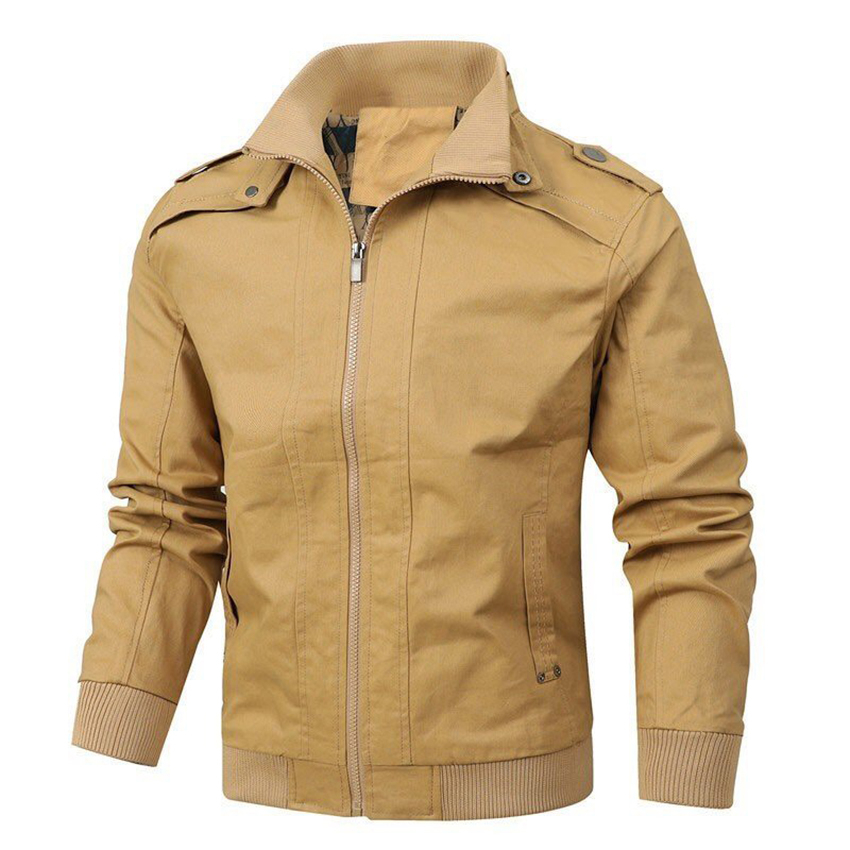 Áo Khoác Kaki Nam Dày Dặn 2 Lớp Phong Cách Lịch Lãm