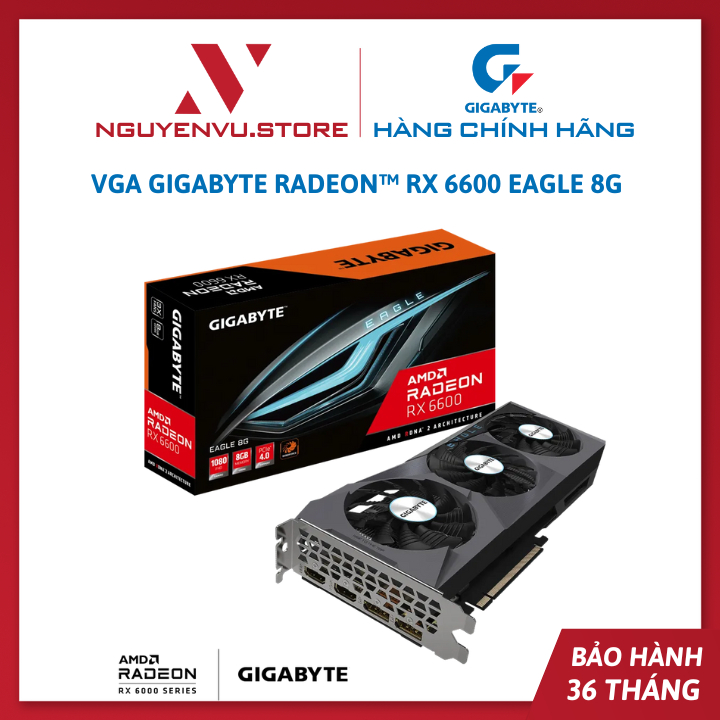 Card màn hình Gigabyte RX 6600 8GB GDDR 6 RX6600 ASUS RX 6650 XT - Hàng