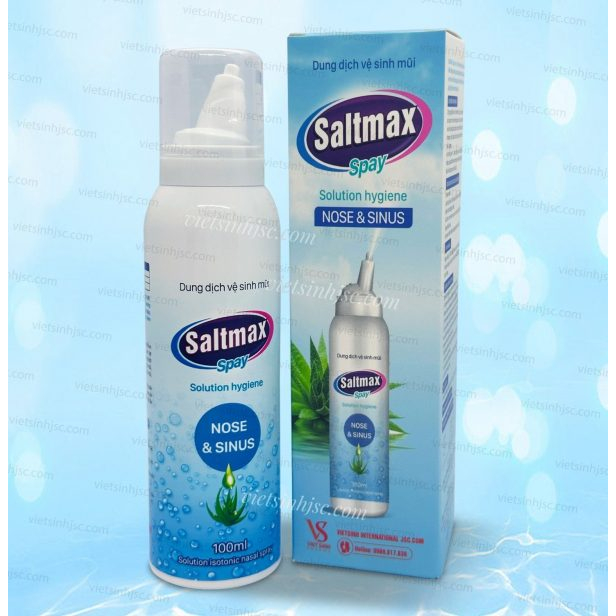 Dung dịch vệ sinh mũi Saltmax spay  vệ sinh sạch mũi hàng ngày