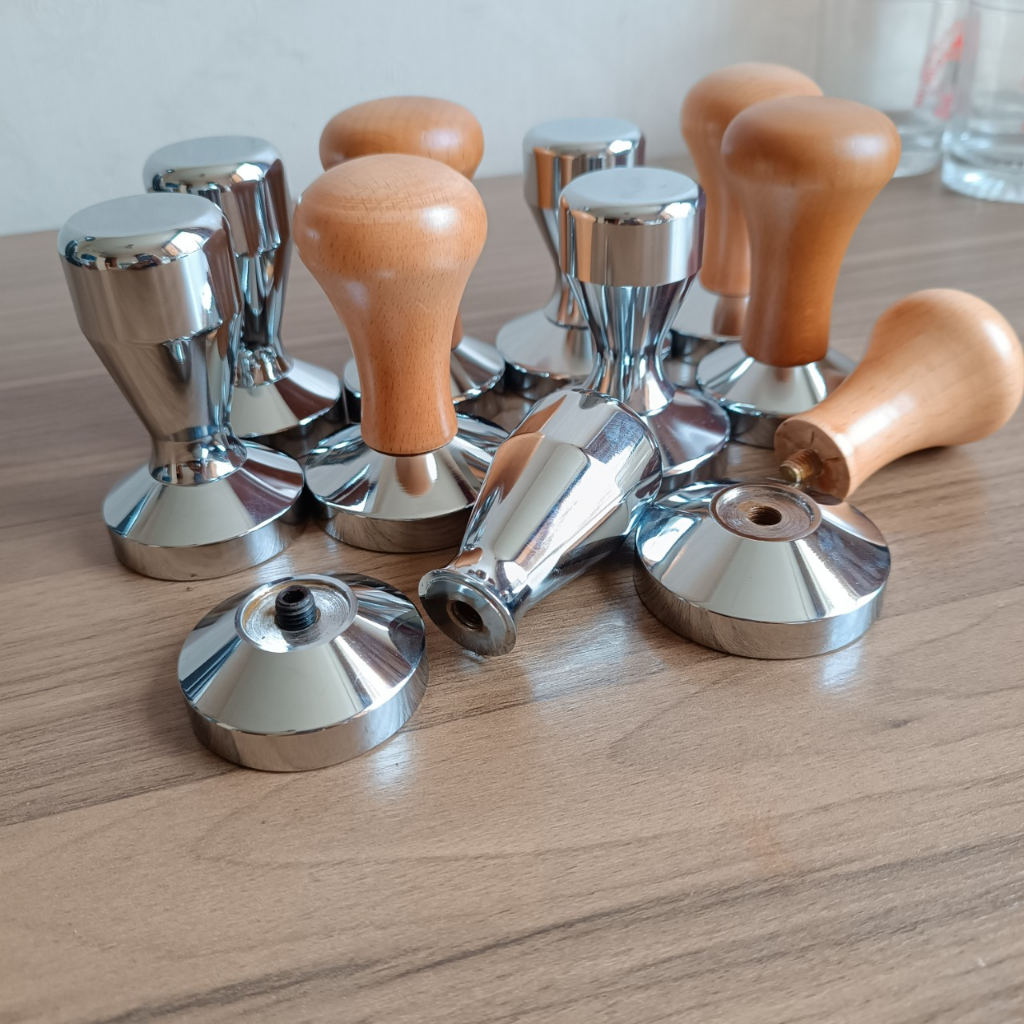Tamper 51mm - cục nén cà phê 51mm - gỗ - inox