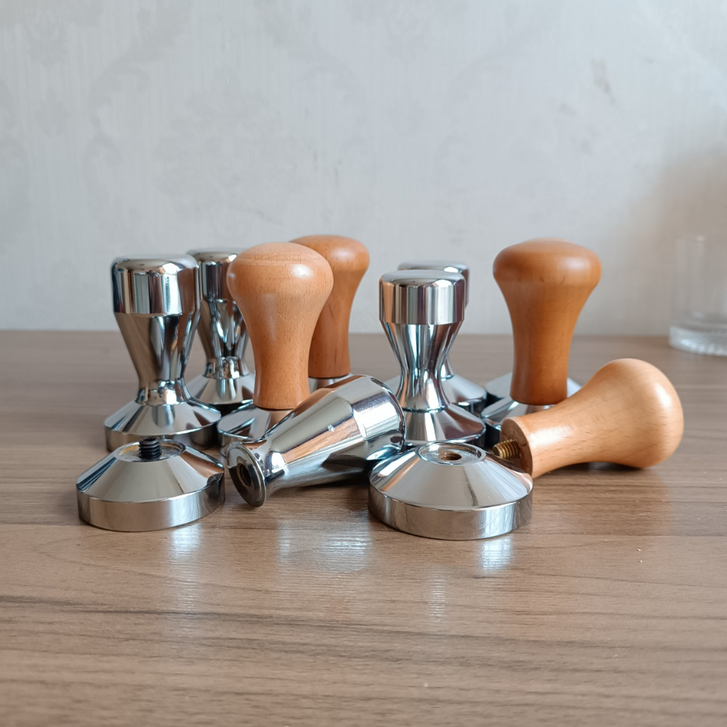 Tamper 51mm - cục nén cà phê 51mm - gỗ - inox