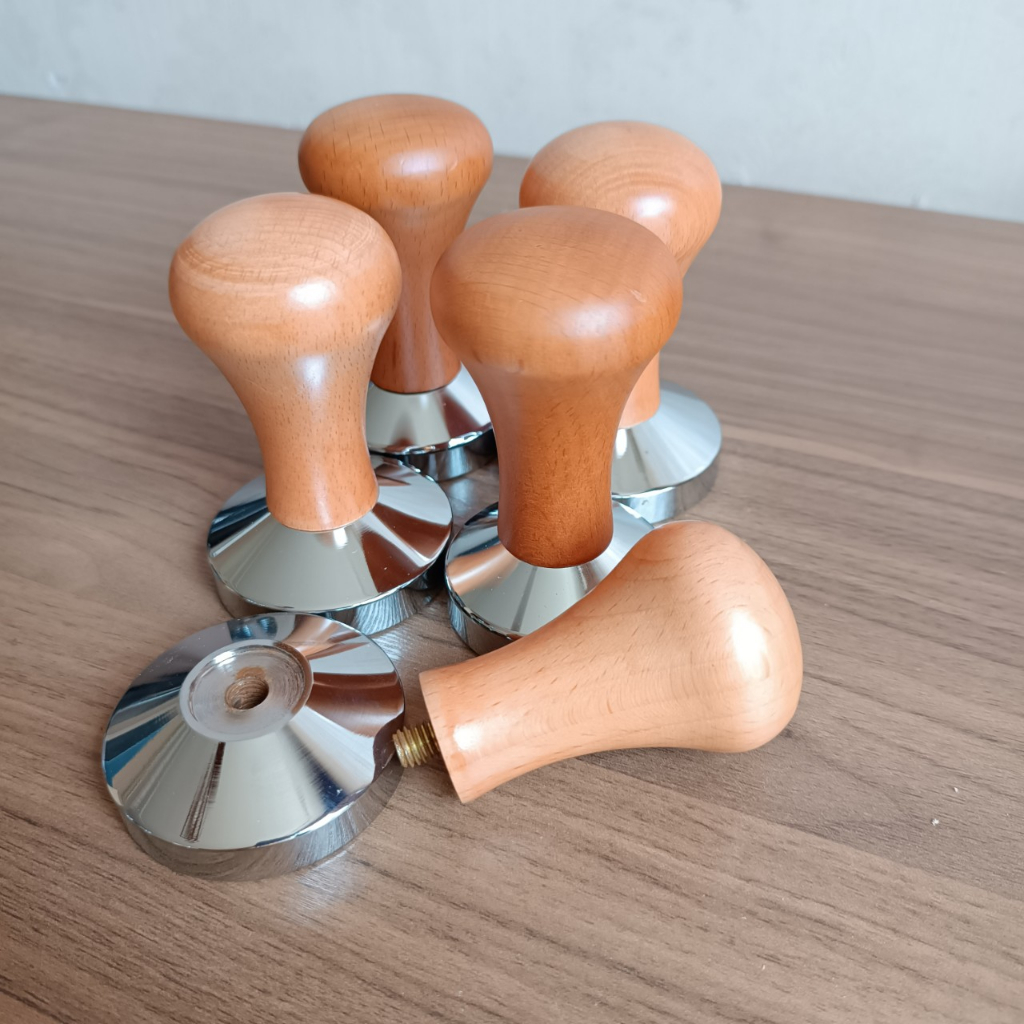 Tamper 51mm - cục nén cà phê 51mm - gỗ - inox