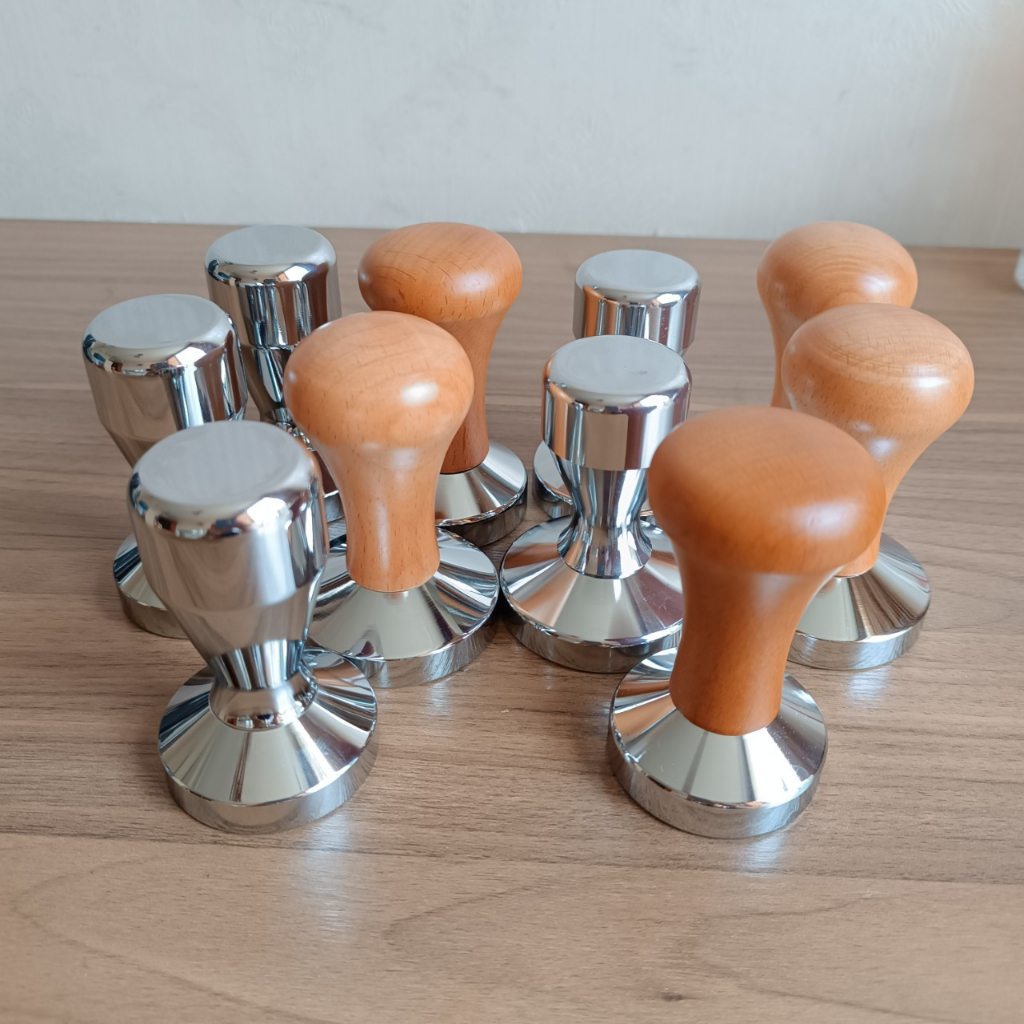 Tamper 51mm - cục nén cà phê 51mm - gỗ - inox