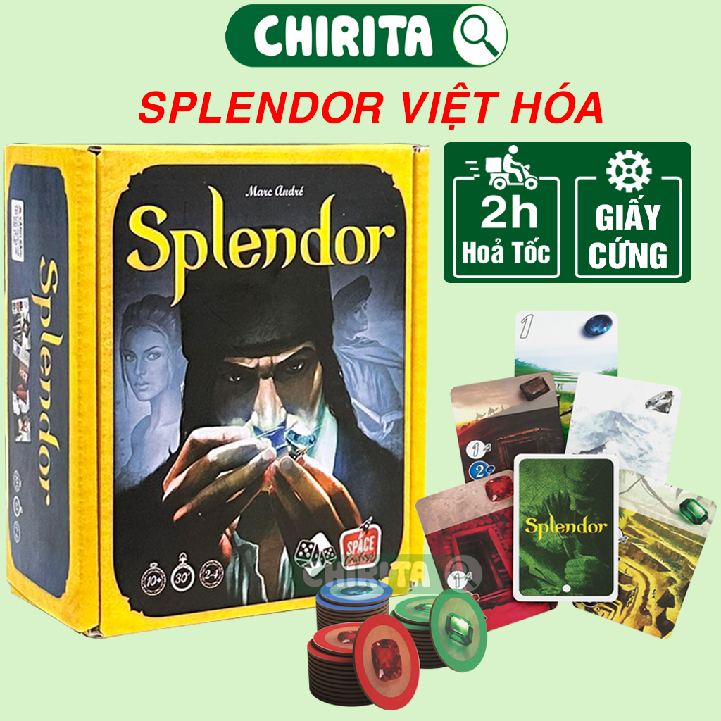 Board Game Splendor Chip Việt Hóa Giấy Cứng - Trò Chơi Giải Trí Đồ Chơi Trí Tuệ Chirita