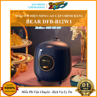 [Chính hãng] Nồi cơm điện mini đa năng BEAR DFB-B12F1 / DFB-B12W1 dung tích 1.2L , bảo hành 12 tháng