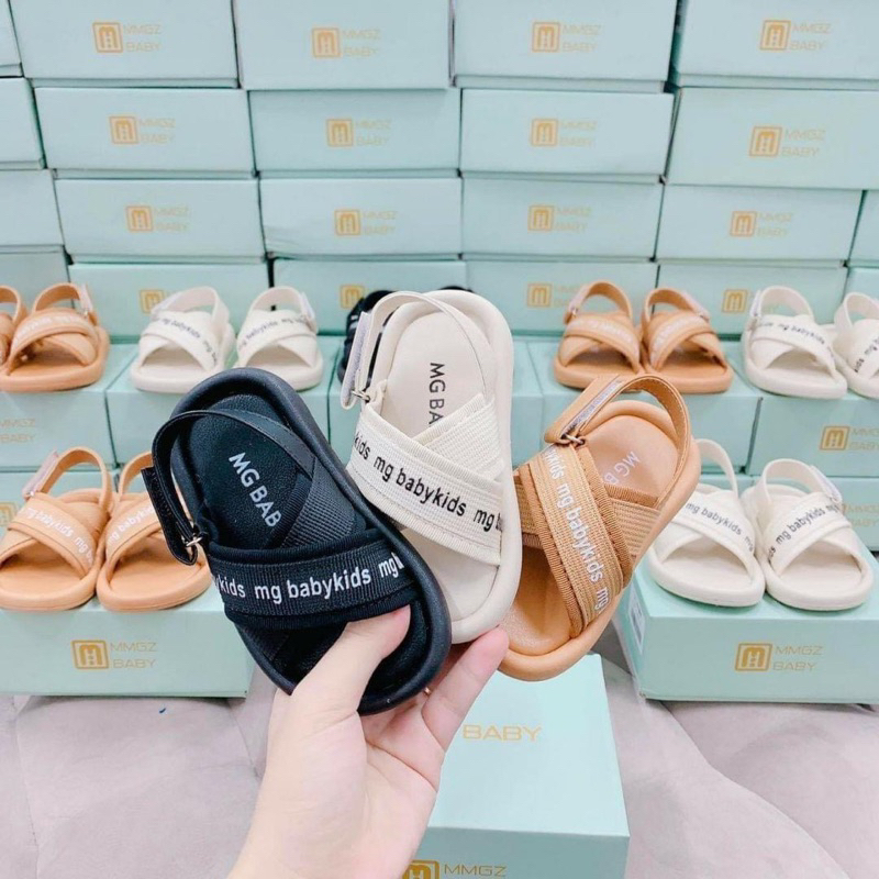 Dép sandal MG BABY quai chéo cho bé 2-6 tuổi đế nhẹ phong cách thời trang