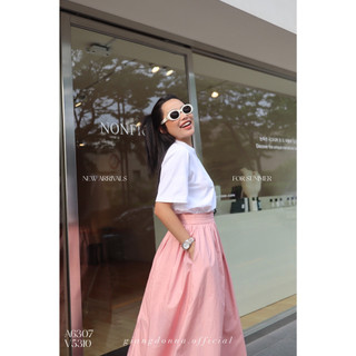 GIANG DONNA - Áo 6307 Chất Thun Cổ Tròn Dáng Ngắn Tay Dạo Phố Basic