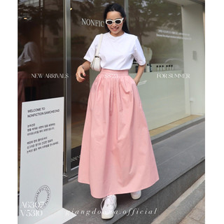GIANG DONNA - Áo 6307 Chất Thun Cổ Tròn Dáng Ngắn Tay Dạo Phố Basic