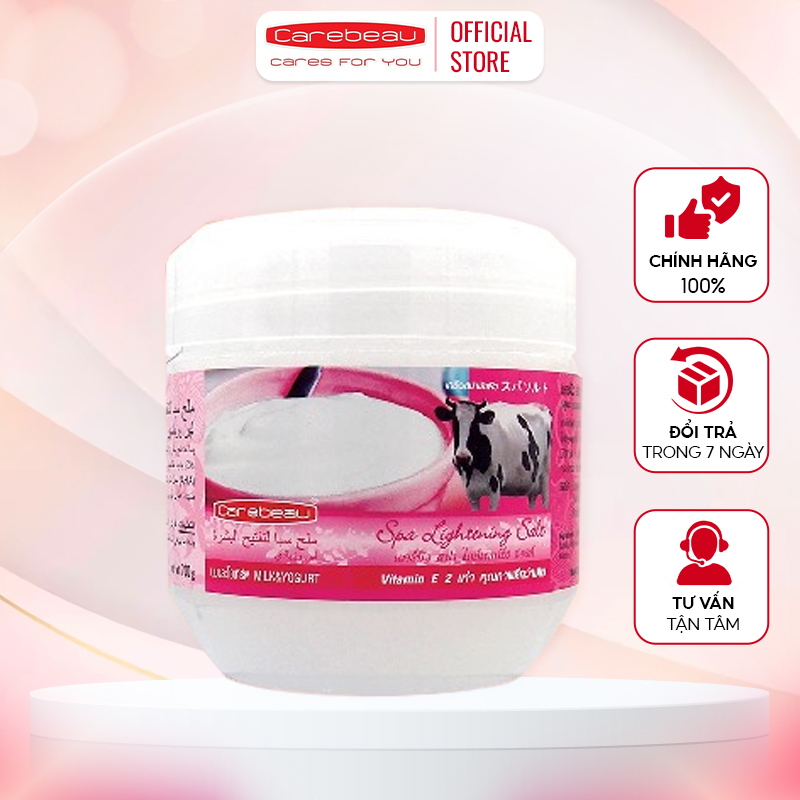 Muối tắm sáng da Carebeau 700g sữa chua giúp da trắng sáng mờ thâm