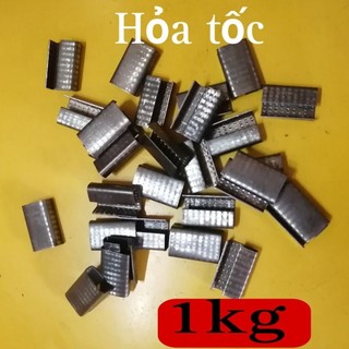 Bọ sắt (chốt) dây đai nhựa Pet, pp dạng chữ C khóa kẹp dây đai nhựa đóng kiện dạng hở có gai (1kg+-0.2kg)