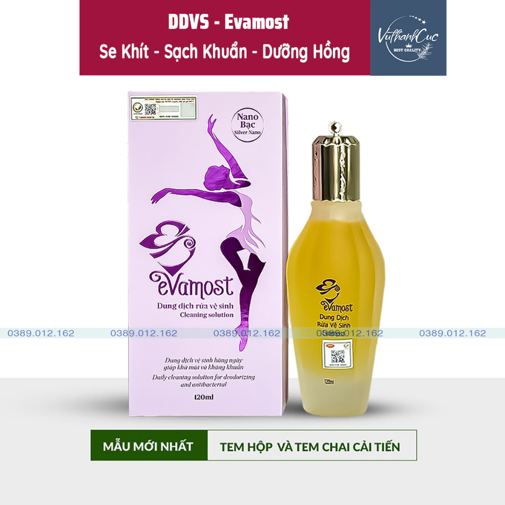 Dung Dịch Vệ Sinh Phụ Nữ Evamost Chính Hãng Bảo Vệ Làm Sạch Thơm Tho Suốt 24h 120ml