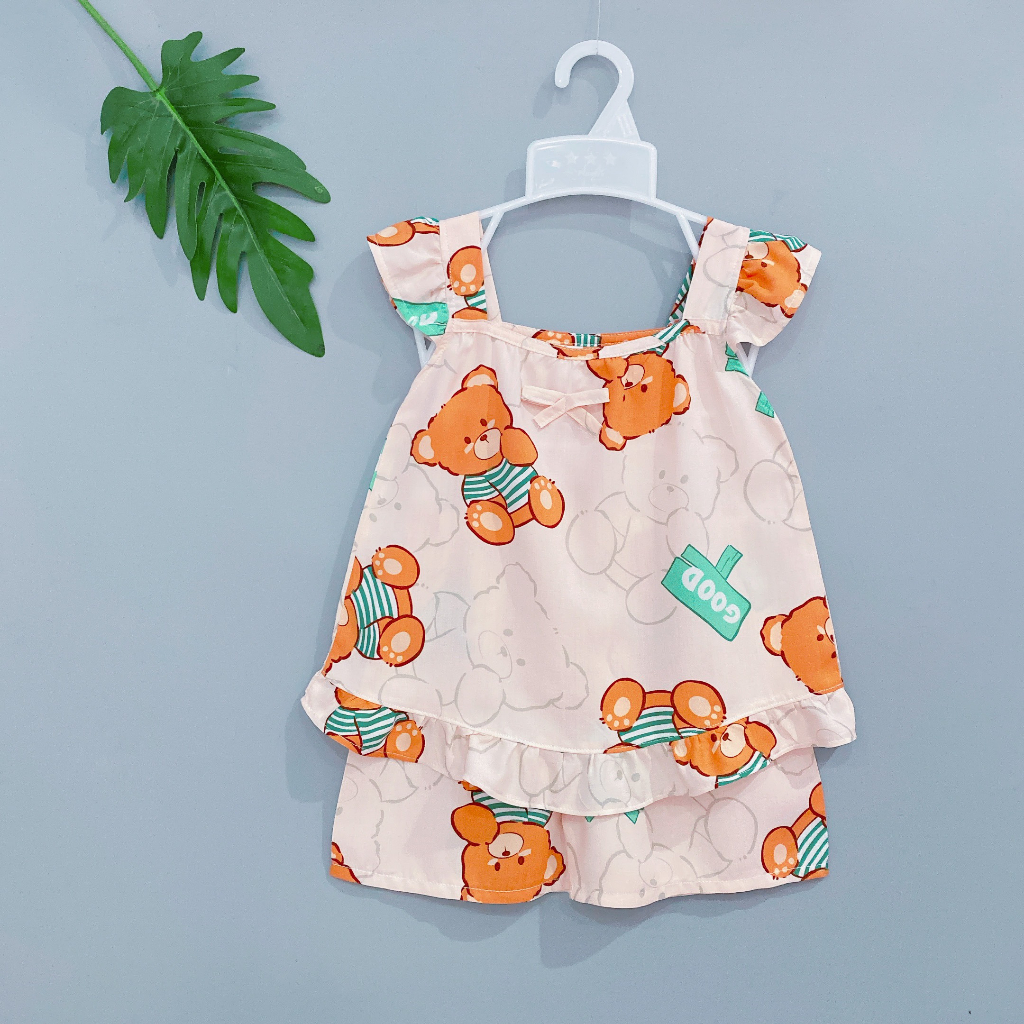 Bộ tole lanh ngắn 2 dây phối tay cánh tiên 10-42kg shop mẹ dưa hấu