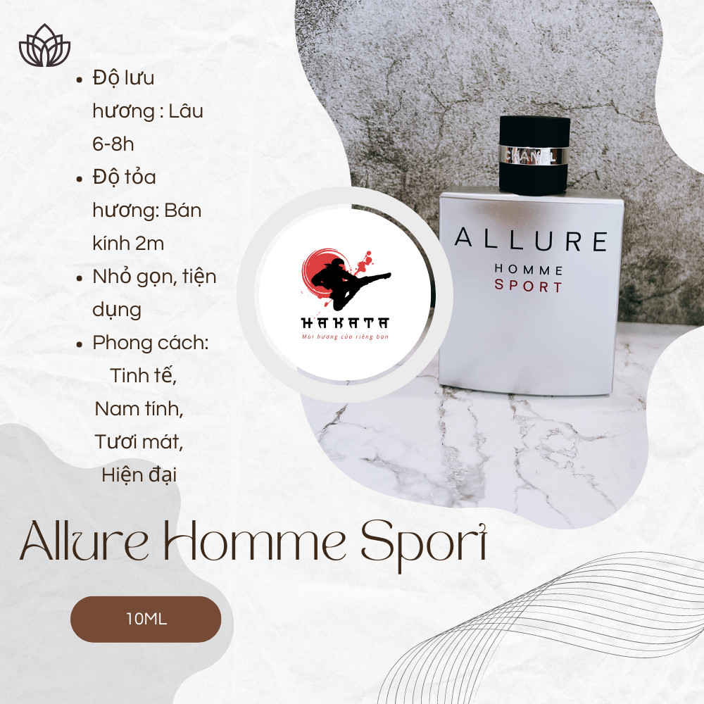 Nước hoa nam Allure.Homme.Sport chiết 10ml đẳng cấp phái mạnh siêu cuốn hút- Hakata Official