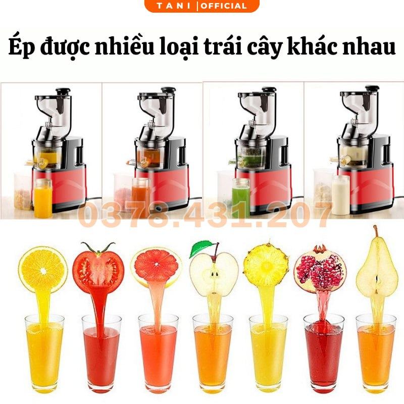 Máy Ép Chậm Tani Ép Hoa Quả Công Suất Lớn Siêu Nhanh