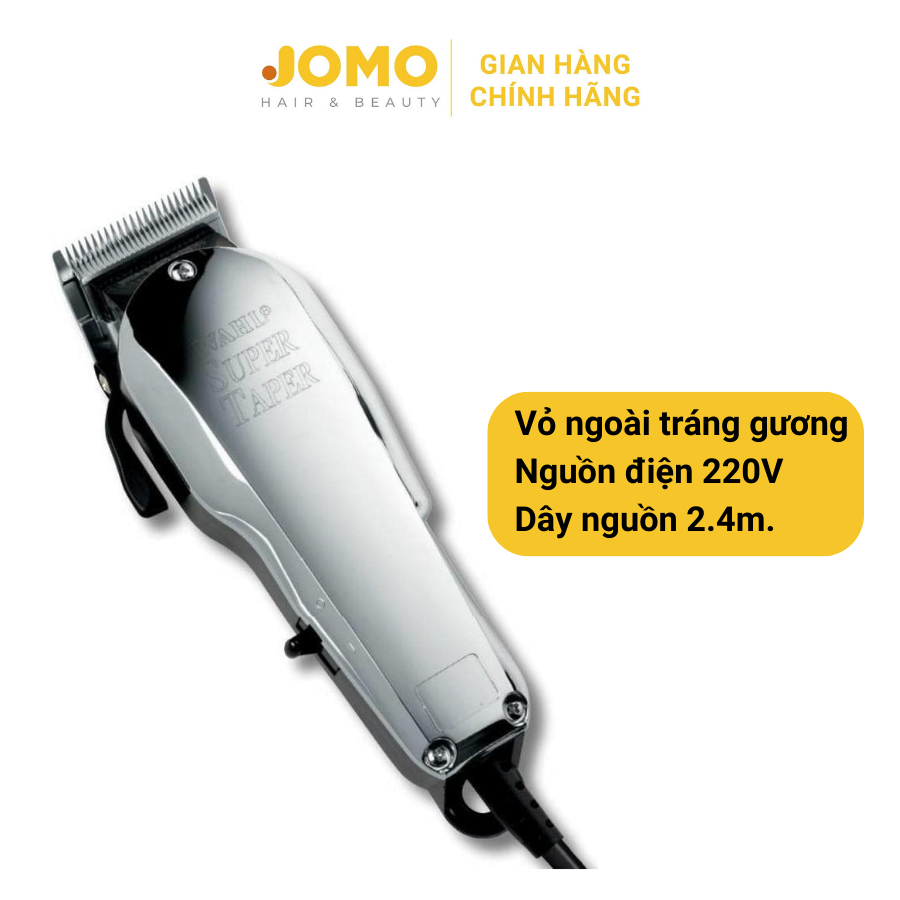Tông đơ cắt tóc Wahl Super Chrome dùng điện trực tiếp 220V tông chuyên nghiệp nhập khẩu Mỹ - Jomo Hair & Beauty