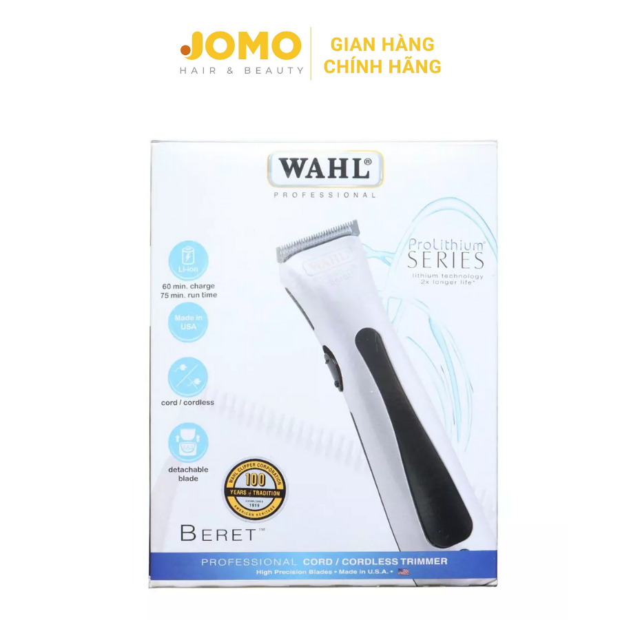 Tông đơ chấn viền WAHL BERET nhập khẩu chính hãng từ Mỹ - Jomo Hair & Beauty