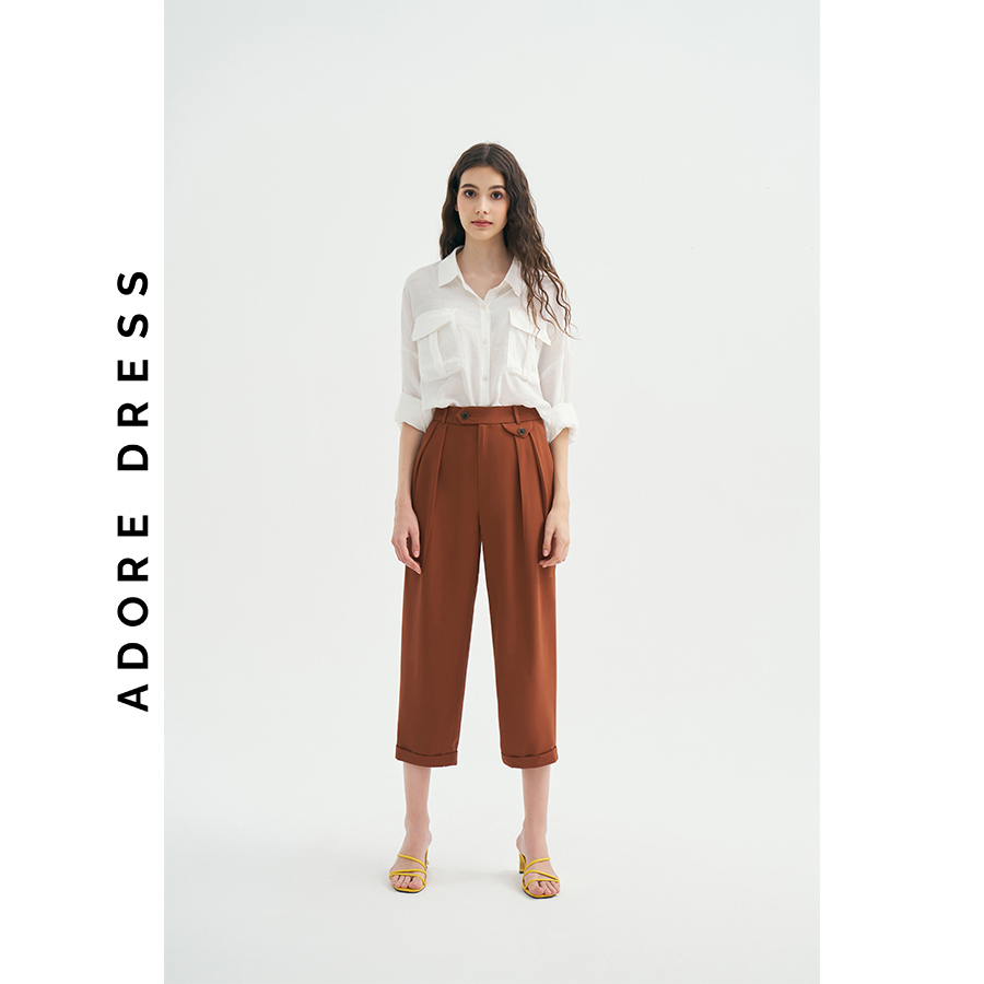 Quần Smart trousers casual style tuytsy trơn 5 màu 311TR1001 ADORE DRESS