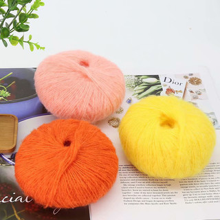 Len Mohair cỡ sợi 1mm chuyên đan, móc