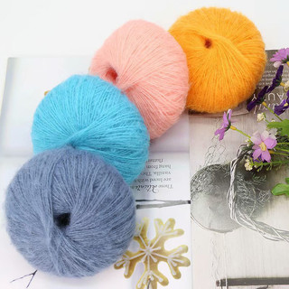 Len Mohair cỡ sợi 1mm chuyên đan, móc