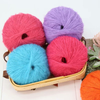 Len Mohair cỡ sợi 1mm chuyên đan, móc