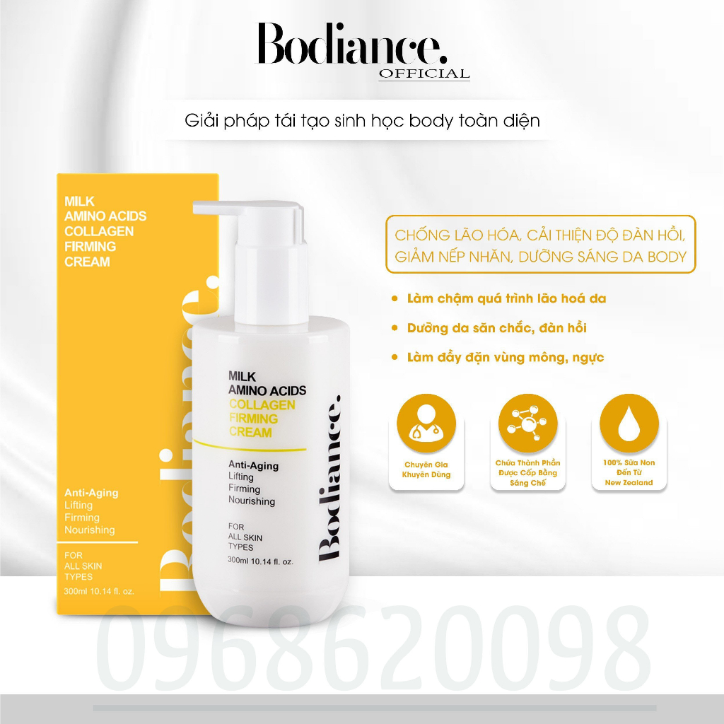 Kem Dưỡng body Collagen Firm Cream Bodiance, tăng dưỡng chất, tăng xinh collagen chống lão hóa, Nâng cơ và săn chắc da