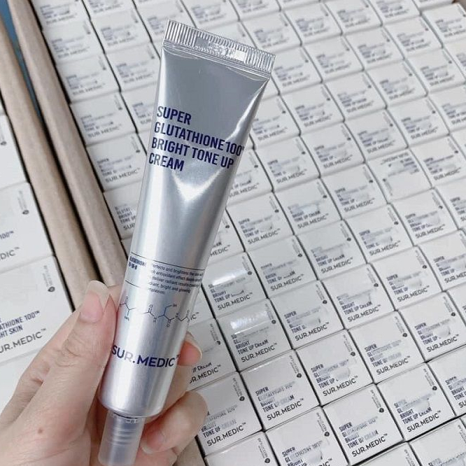 Kem Dưỡng Trắng Sur.Medic Super Glutathione 100 Bright Tone Up Cream - 40ml
