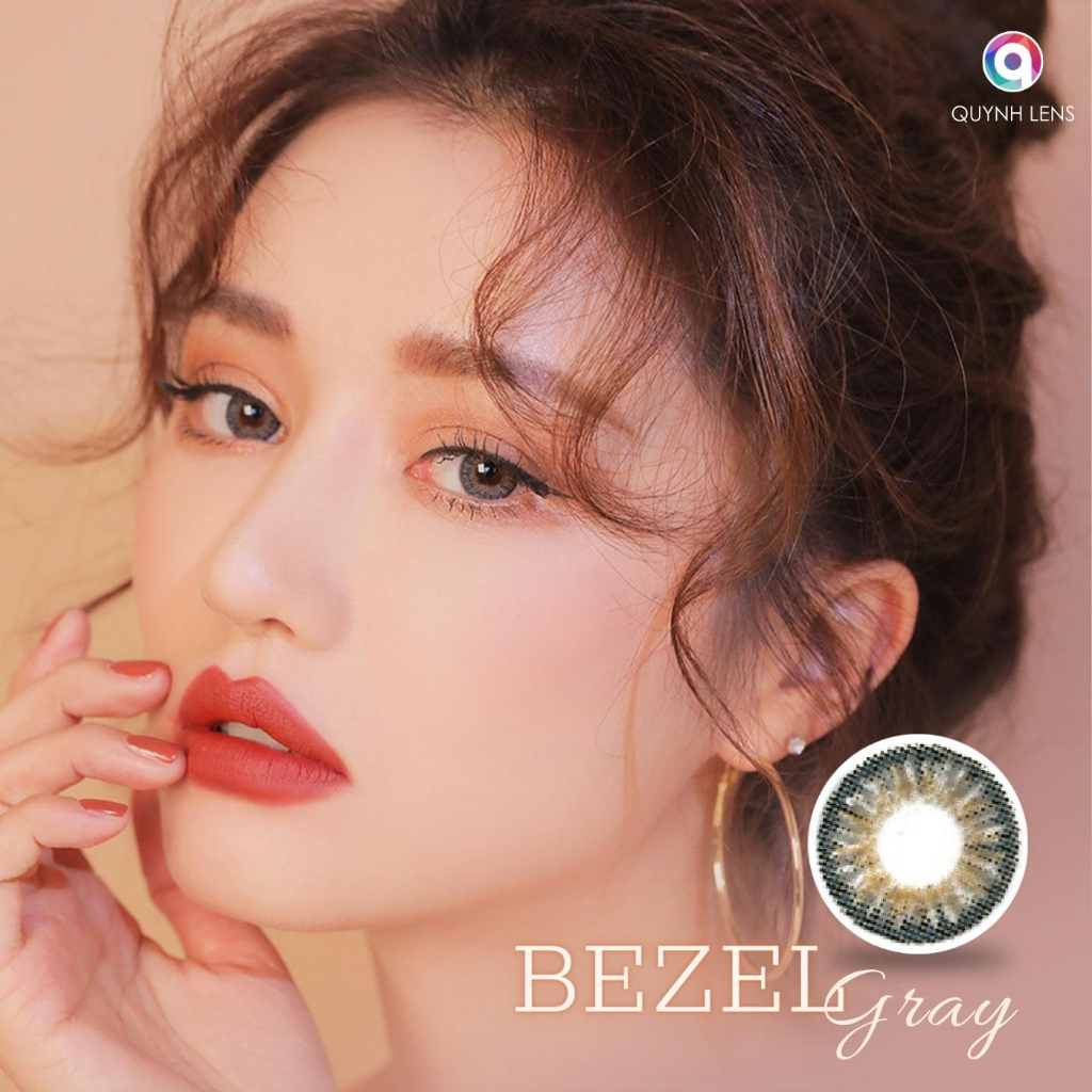 Kính áp tròng QUYNH LENS Bezel Gray 0 độ
