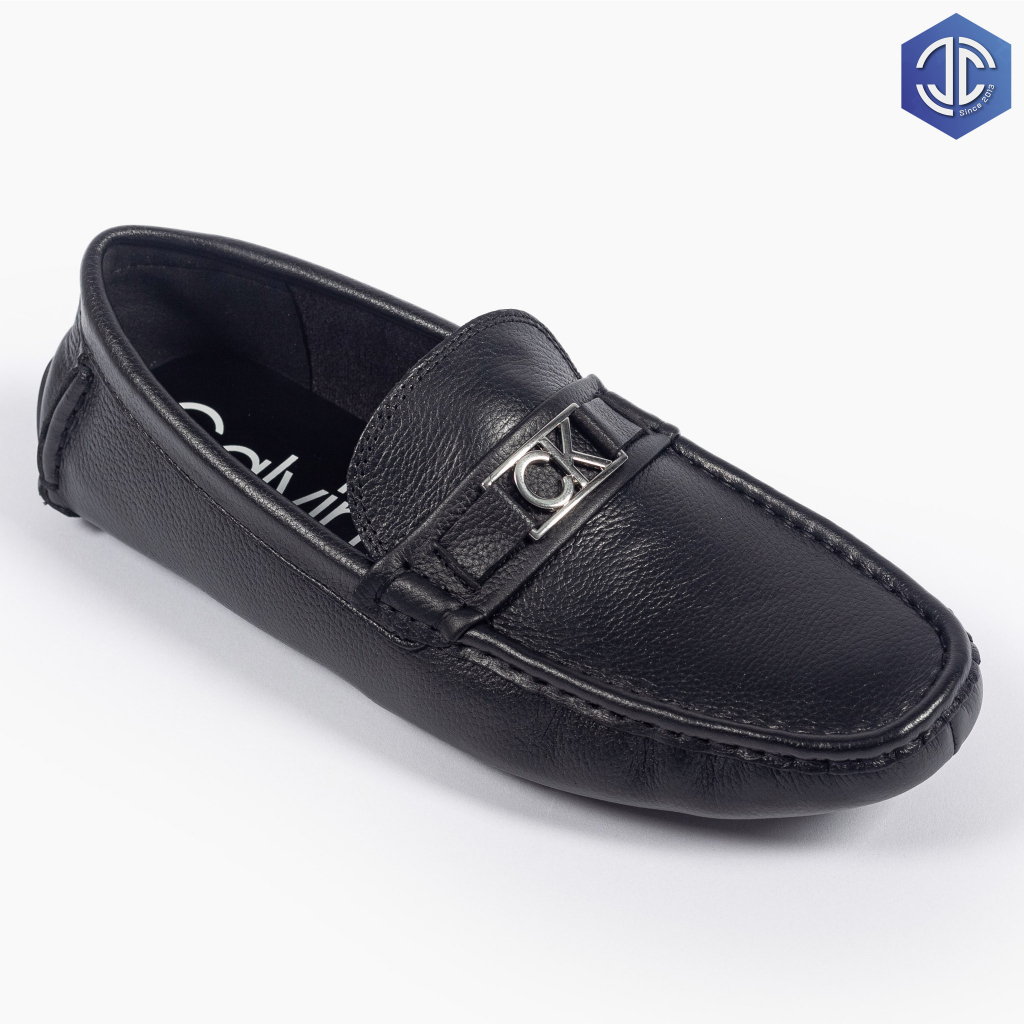 Giày lười Calvin Klein, giày lười logo CK, giày thời trang nam full box.