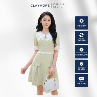 Váy Đầm Dáng A Xòe Phối Nơ CLAYMORE Mã CDA2S3C02712