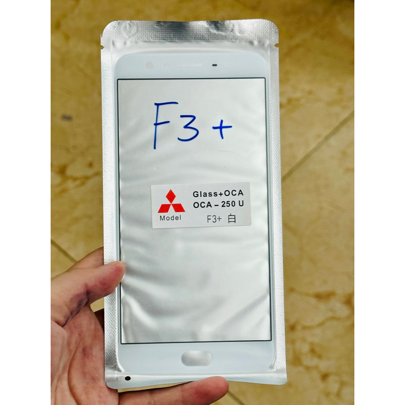 Kính ép liền keo Oppo F3 Plus