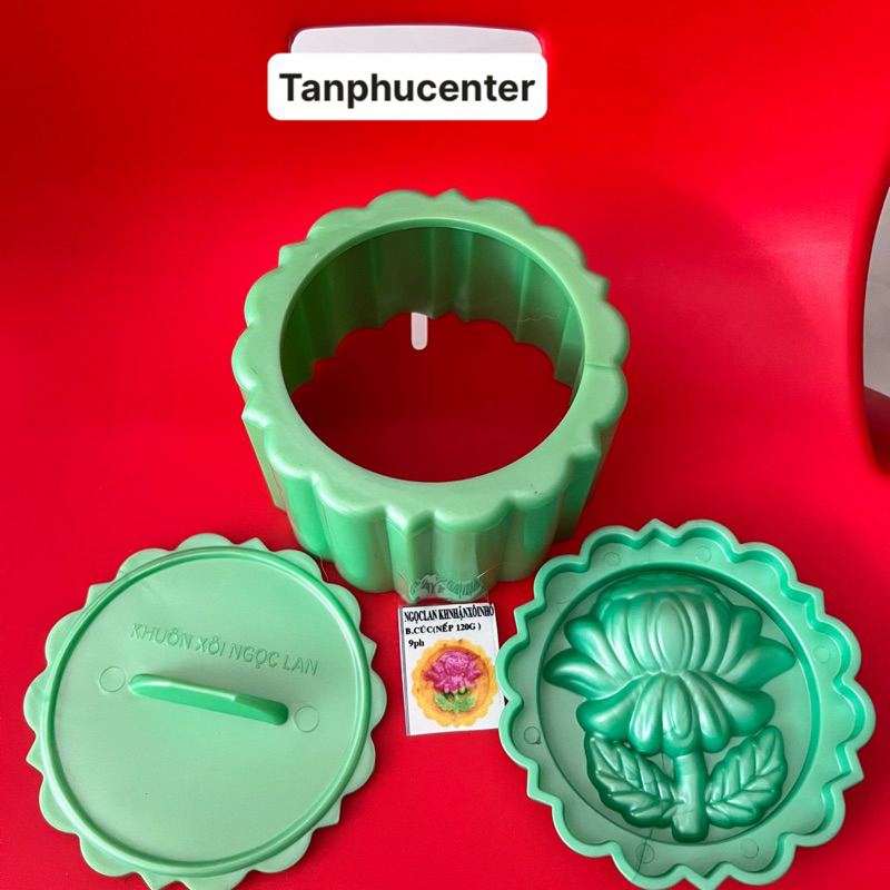 Khuôn xôi tròn hình bông cúc 9cm x 5cm