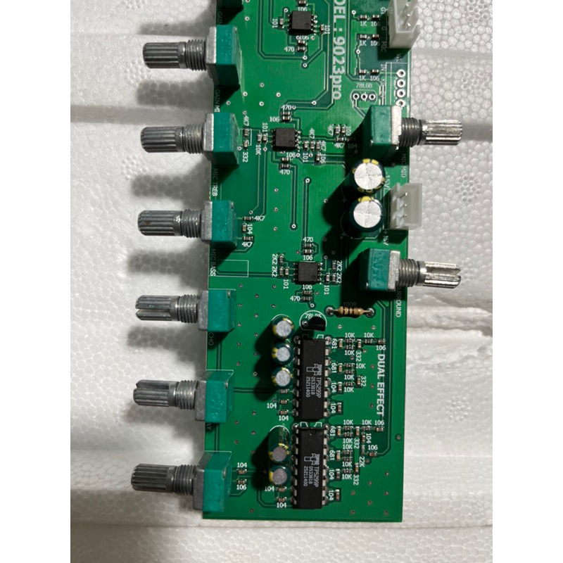 Bo mạch echo cho loa kéo 10 nút chính thêm 3 nút mở rộng có SURROUND