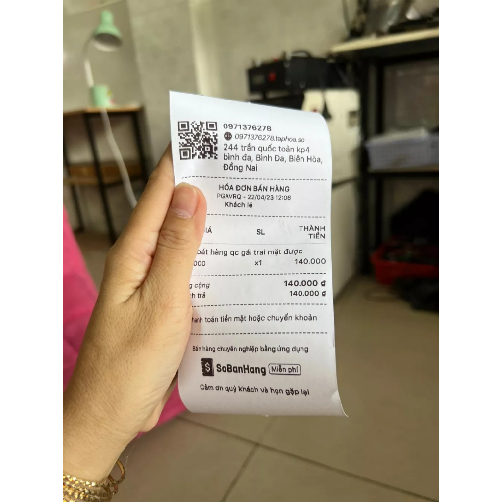 Máy in hóa đơn Xprinter In Điện Thoại k80 - Máy in nhiệt T80L Mạng Lan + USB in cả máy tính/ laptop chính hãng