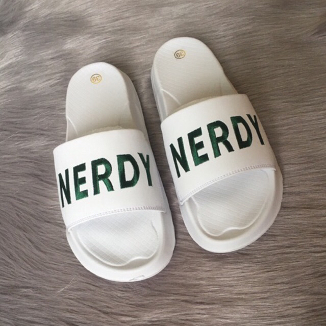 Dép Quai Ngang Nerdy Nam Nữ Siêu Nhẹ Tăng Chiều Cao