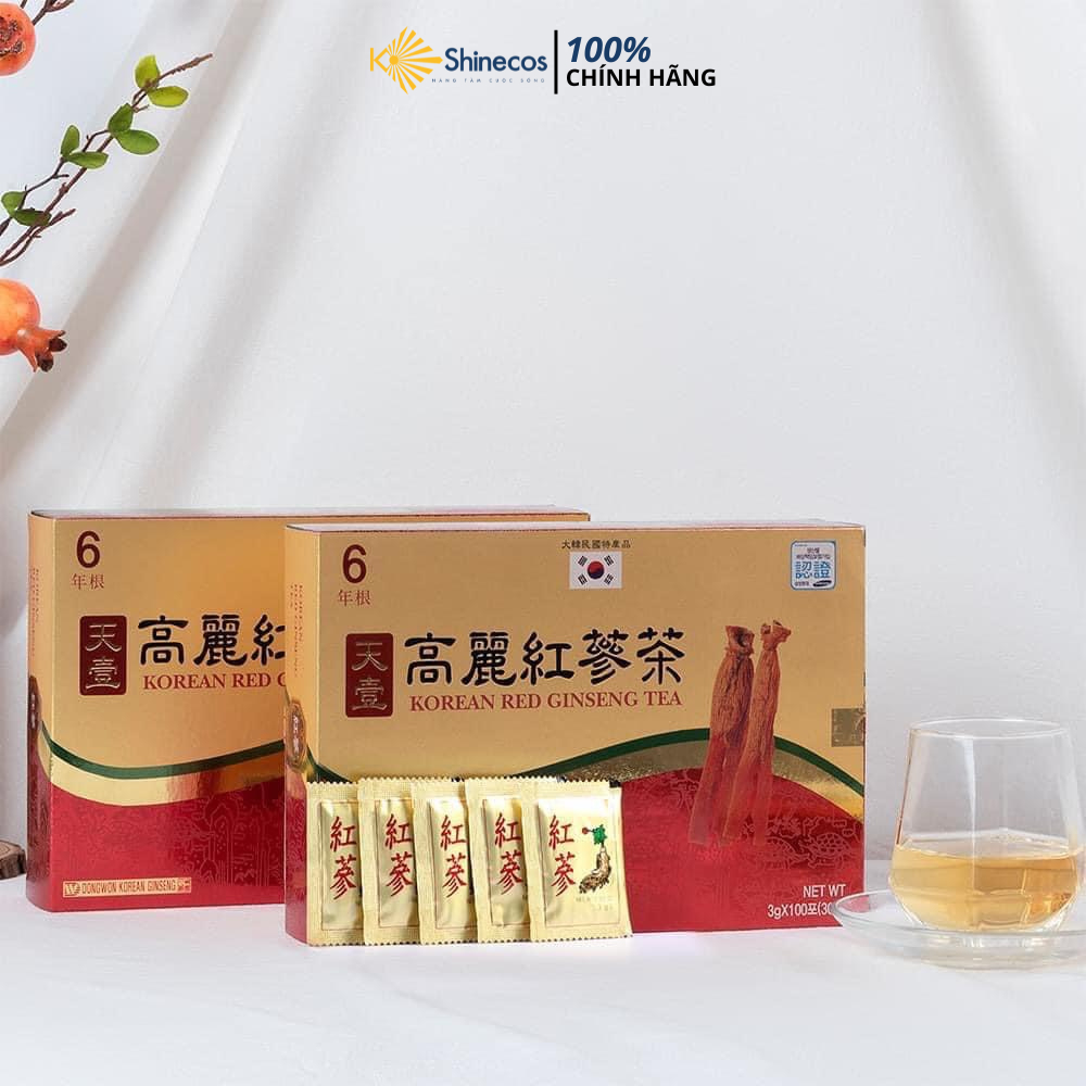 Trà Hồng Sâm Hàn Quốc DongWon (Hộp 100 gói x 3g)