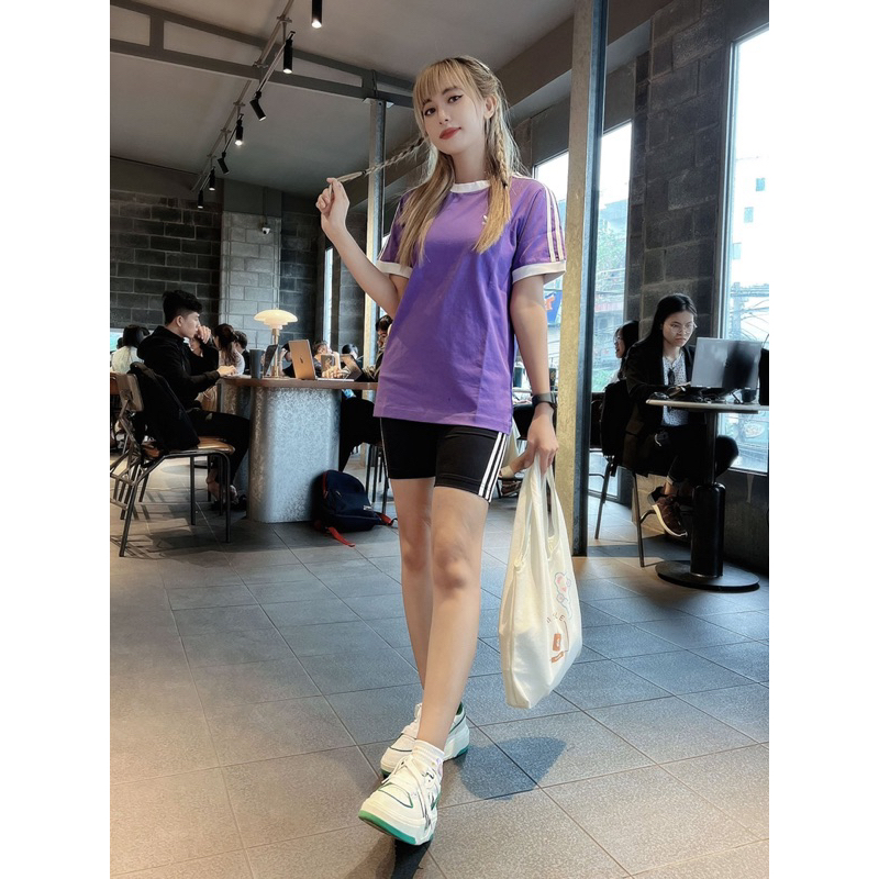 Áo thun adidas tím