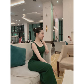 [Hàng order Shein] đầm ba lỗ thun tăm nhiều màu