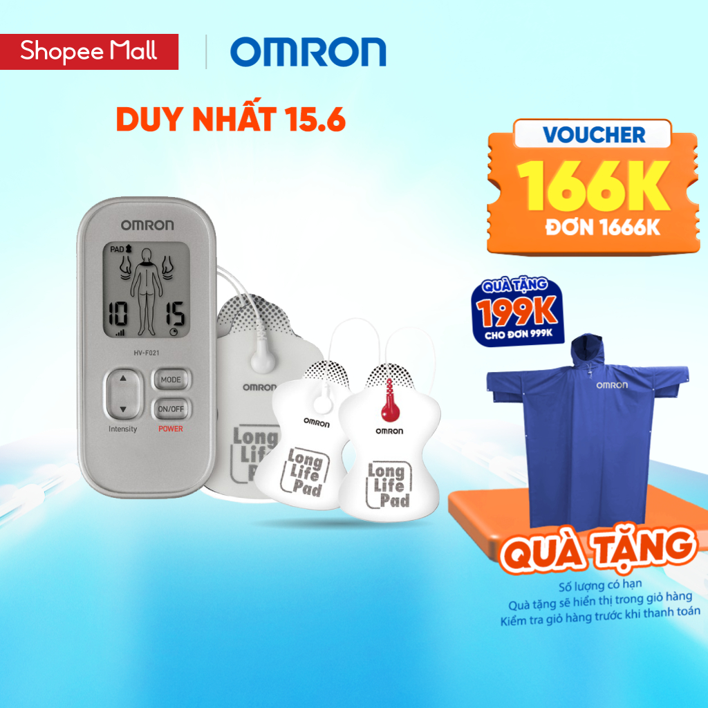 Bộ Máy massage xung điện HV-F021 và Miếng dán điện cực Omron