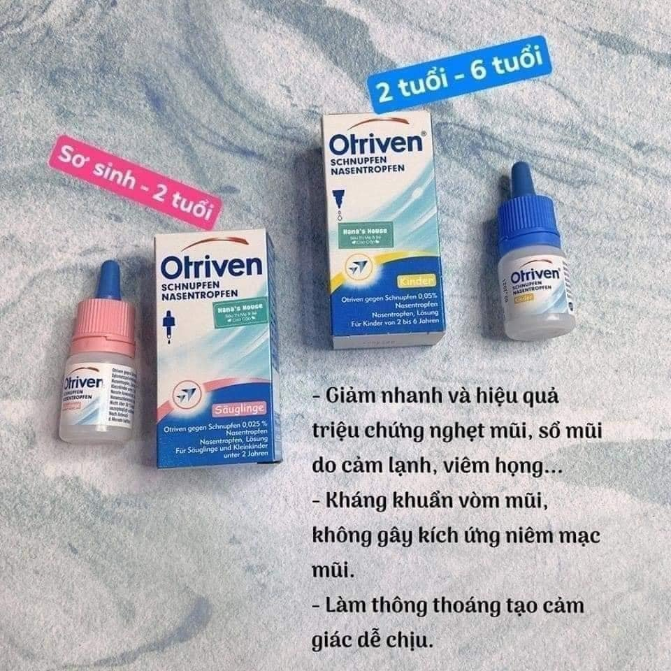 Nước - nhỏ - mũi - Otriven nội địa Đức