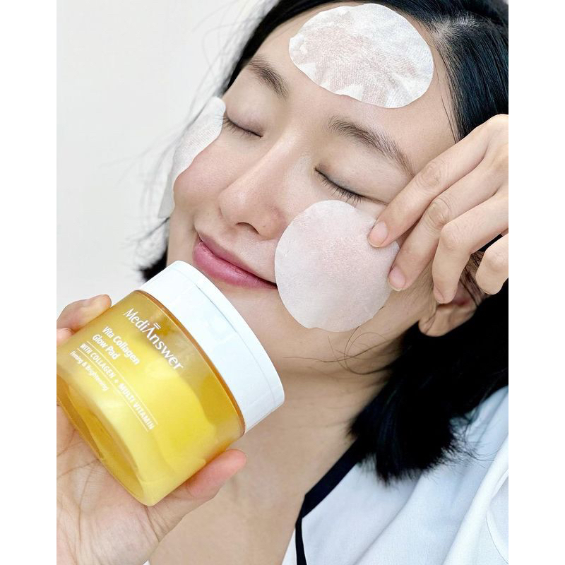 Toner Miếng Sáng Da Căng Bóng Medianswer Vita Collagen Glow Pad