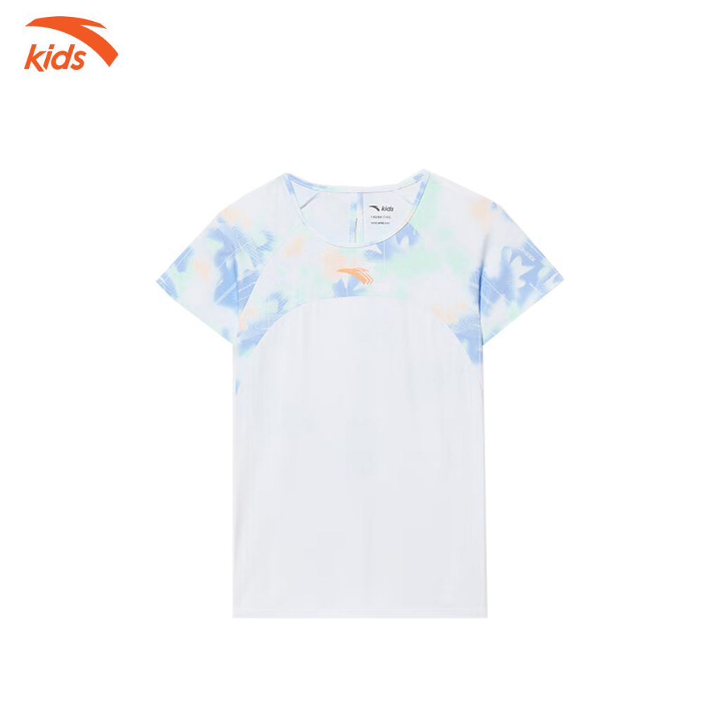 Áo phông bé gái Anta Kids, dòng thể thao, chất liệu Polyester co giãn 4 chiều W362325150